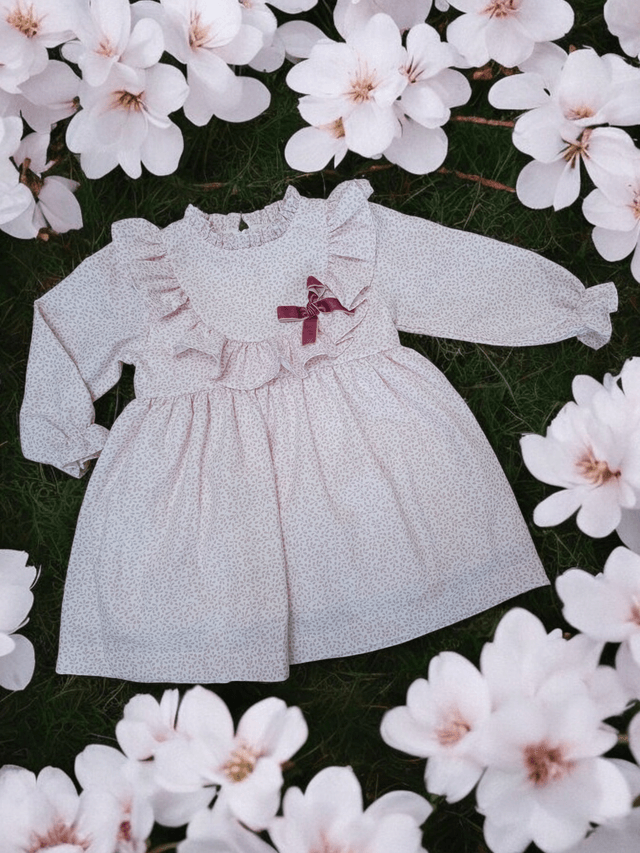robe motif rose clair