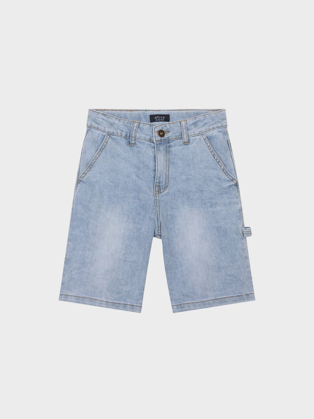 Short long jean clair