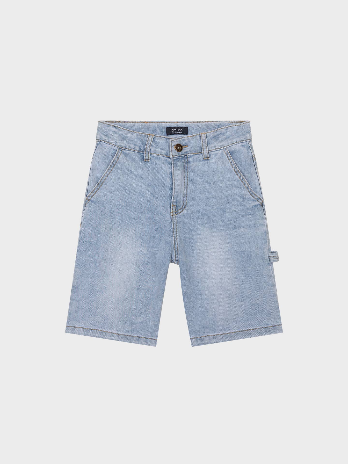 Short long jean clair