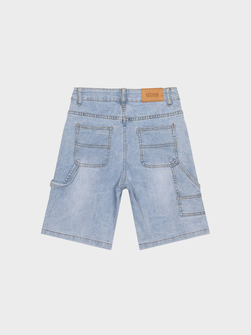 Short long jean clair