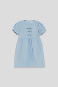 Robe en coton bleu clair