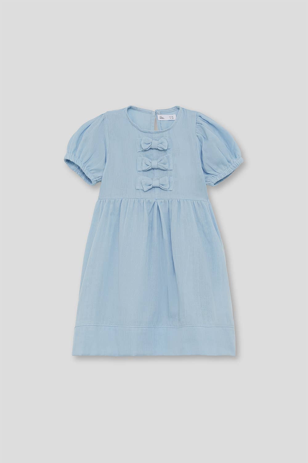 Robe en coton bleu clair