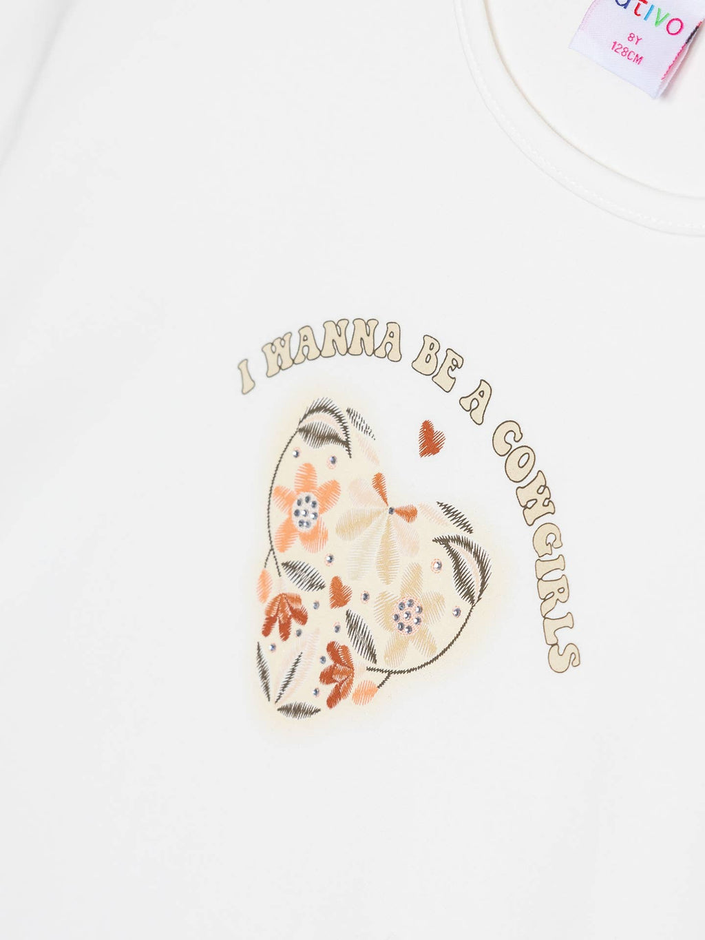 T-shirt blanche "Cowgirls"
