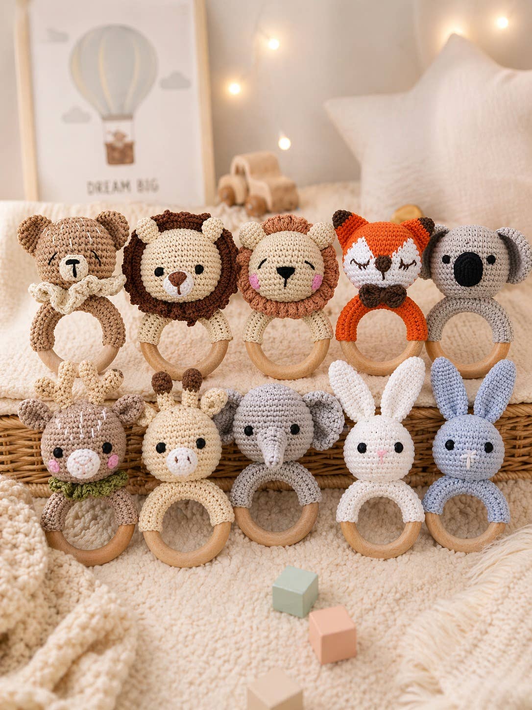 Anneau de dentition / Hochet en crochet