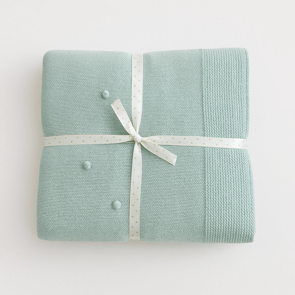 Couverture tricot 100% acrylique