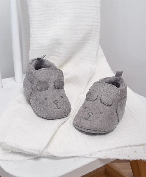 Chaussons bebe gris 0-6 mois