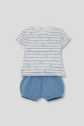 Ensemble bleu  "Escargot"