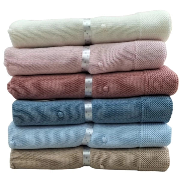 Couverture tricot 100% acrylique