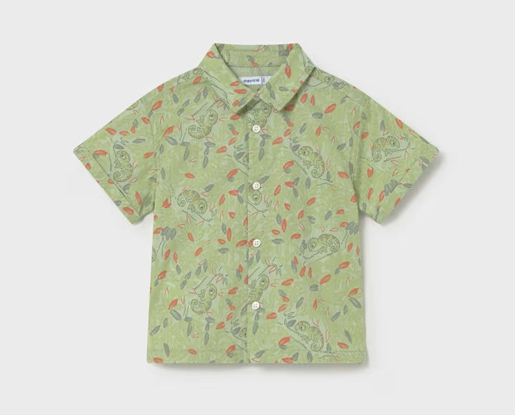 Chemise verte "Caméléon"