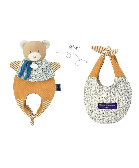 Doudou 3 en 1 - Ours marionnette