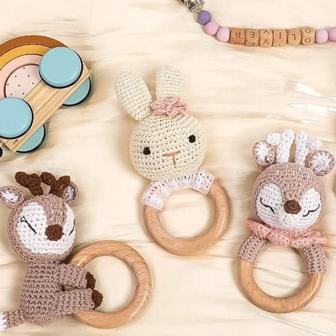 Anneau de dentition / Hochet en crochet