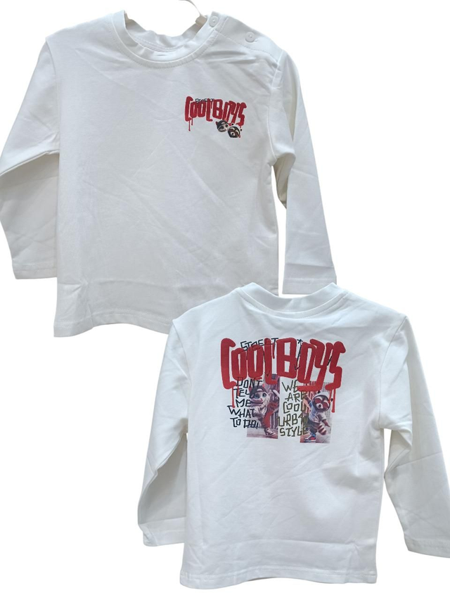 T-shirt blanc "COOLBOYS"
