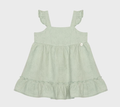 Robe en coton vert clair