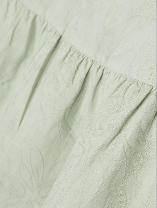 Robe en coton vert clair