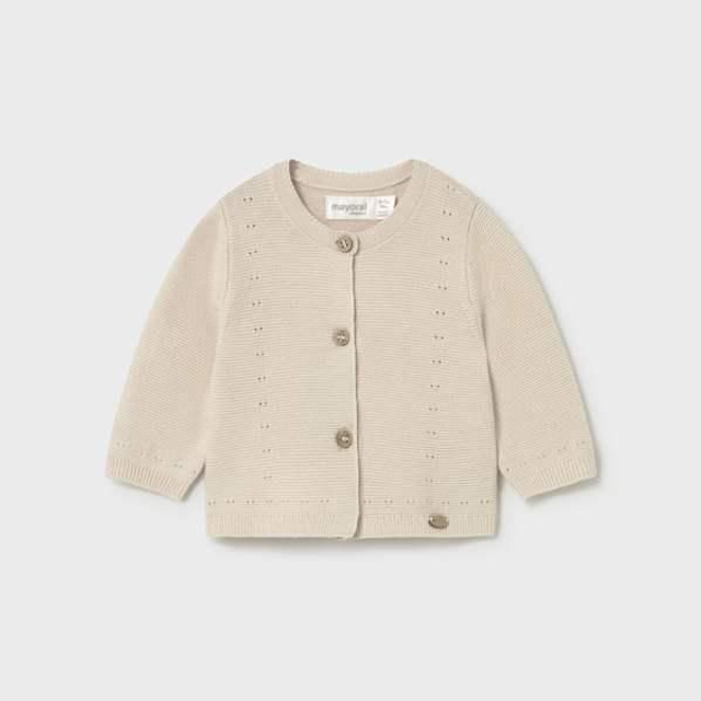 Gilet tricot beige