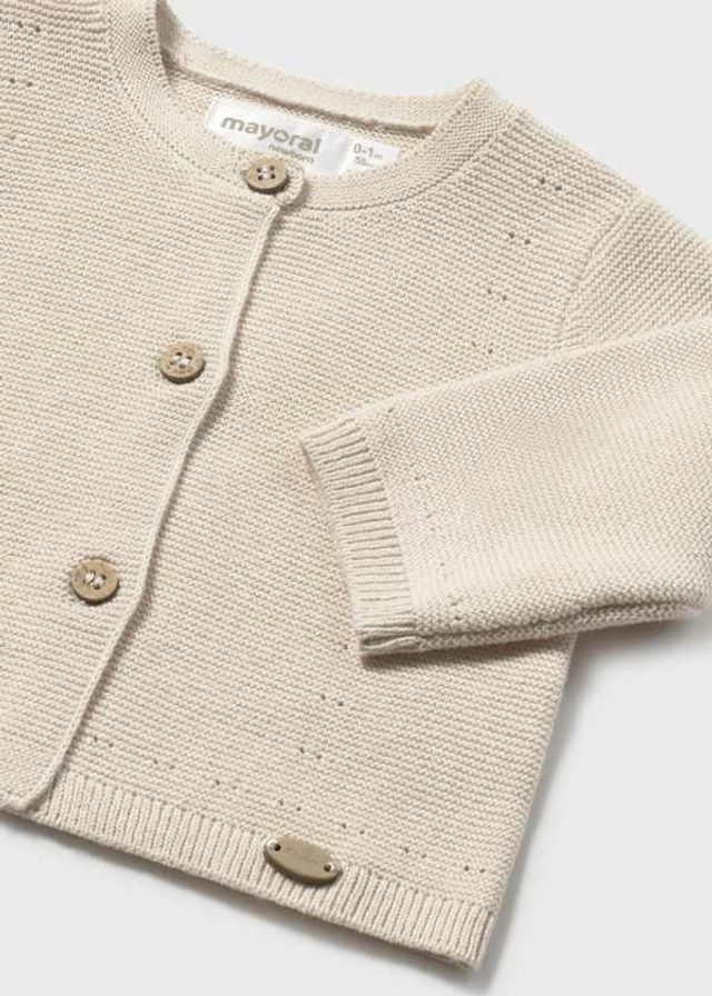 Gilet tricot beige