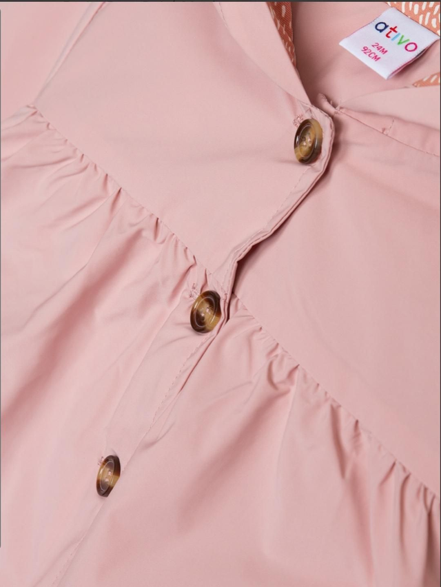 Parka impermeable rose