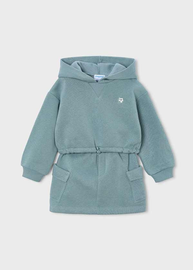 Sweat capuche et jupe cargo bleu