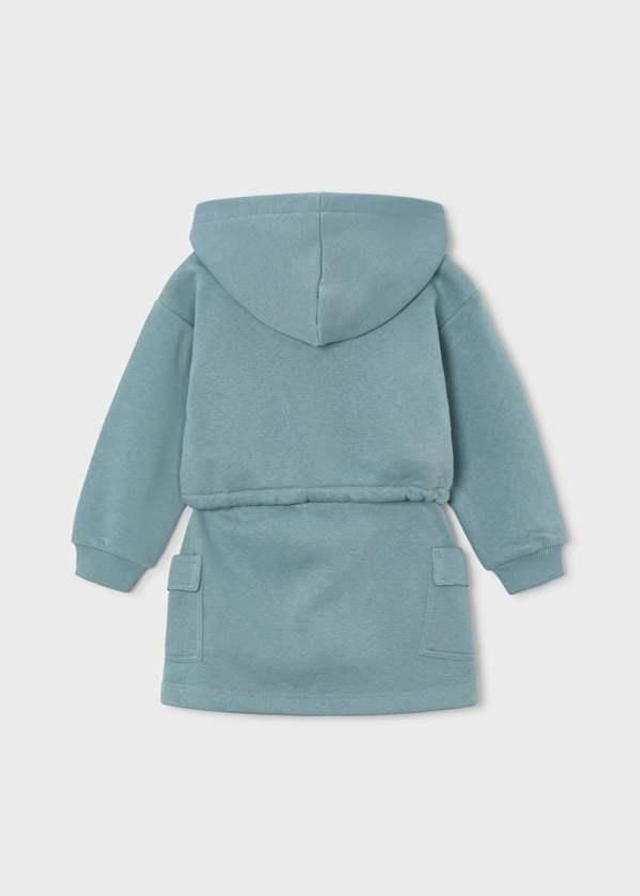 Sweat capuche et jupe cargo bleu