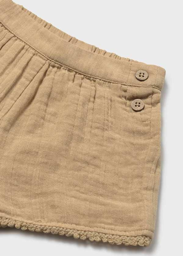 Short fille beige