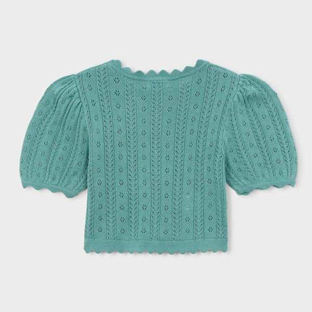 T-shirt en tricot vert