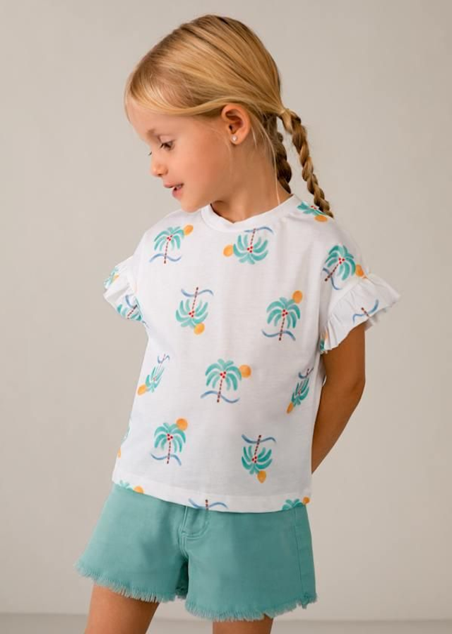 T-shirt fille "Palmiers"