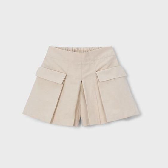 Jupe short beige