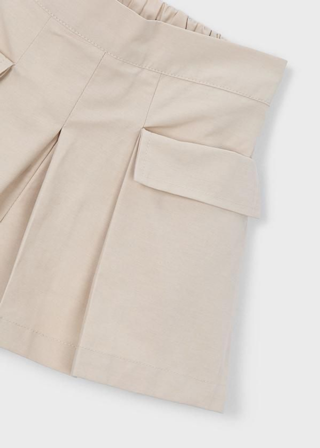 Jupe short beige