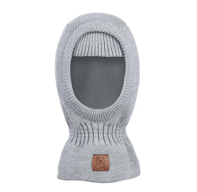 Cagoule gris clair doublé polaire