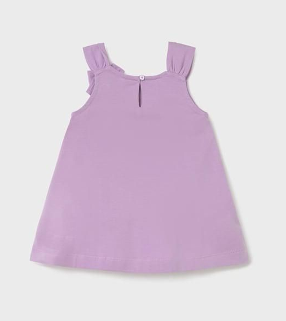Robe violette à bretelles
