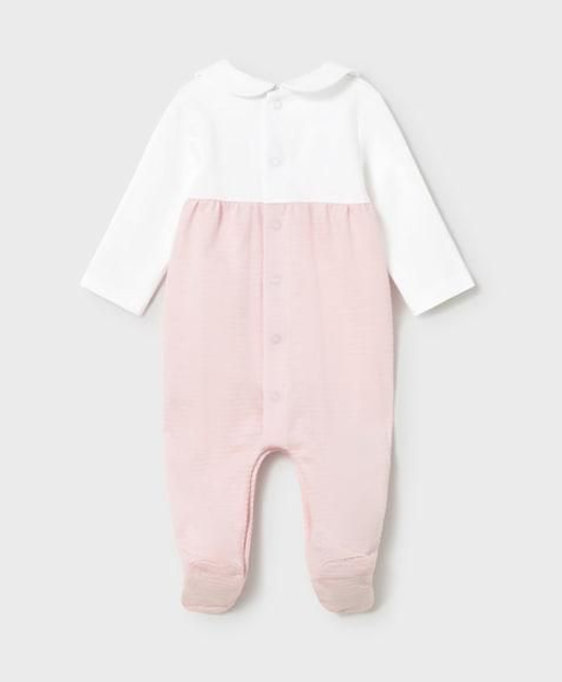 Pyjama blanc et rose