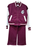 Jogging et veste bordeaux