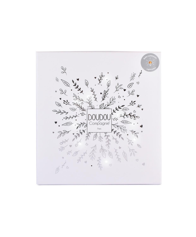 Doudou plat petales - Ours blanc