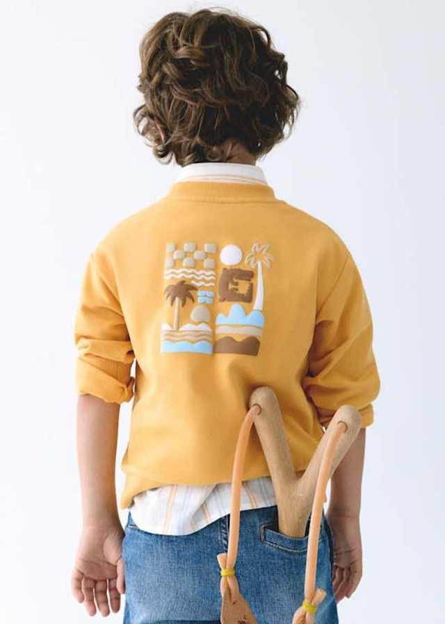 Sweat jaune moutarde