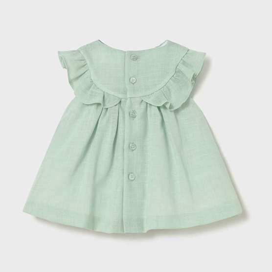 Robe nid d'abeille vert eau