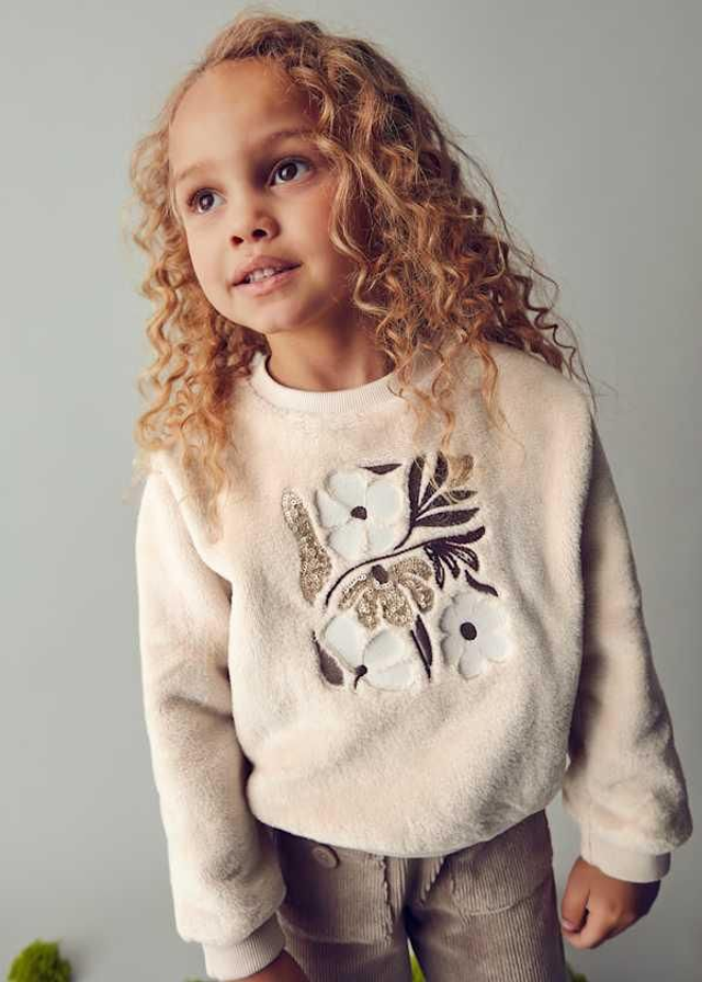 Pull doux fleur