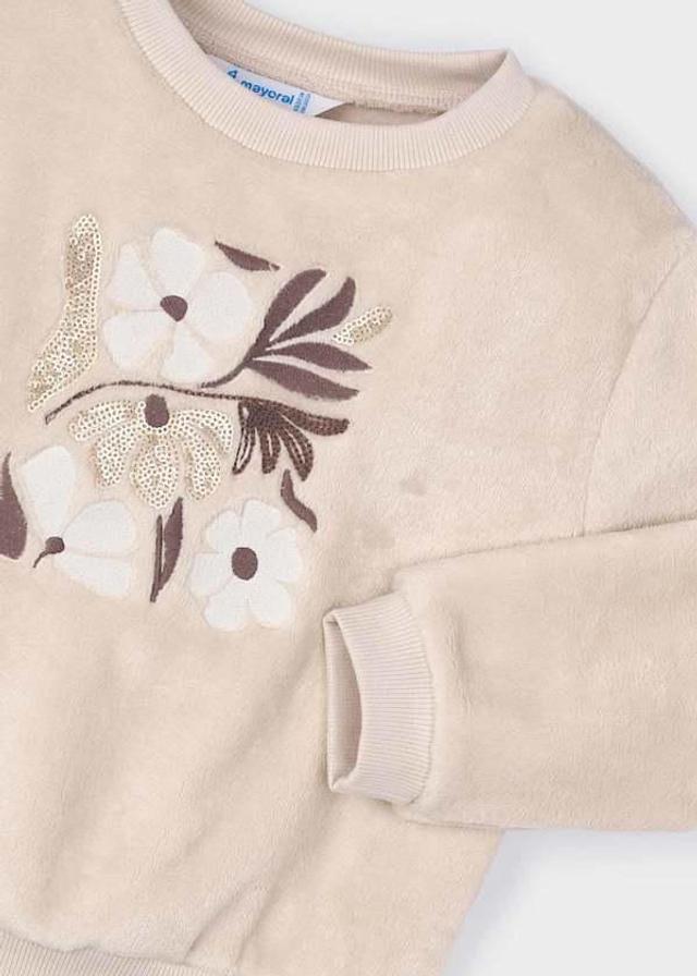 Pull doux fleur