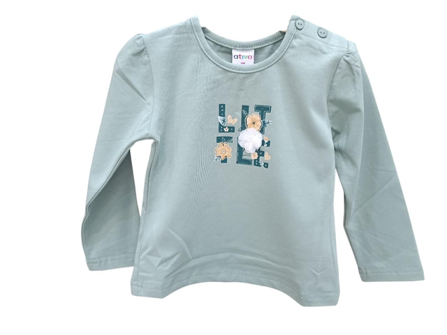 T-shirt vert clair "Little"