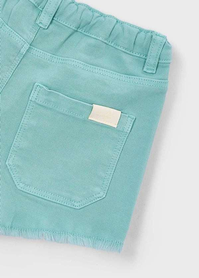 Short sergé vert