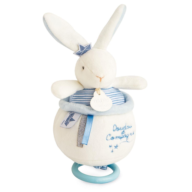 Peluche musicale lapin matelot bleu