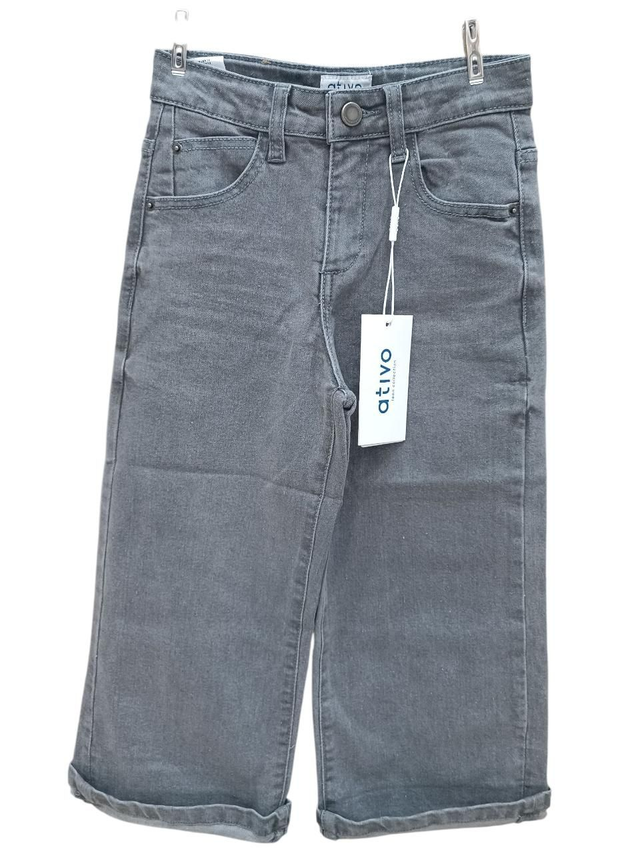 Jean gris wide leg