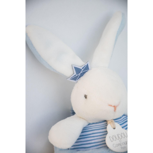 Peluche musicale lapin matelot bleu
