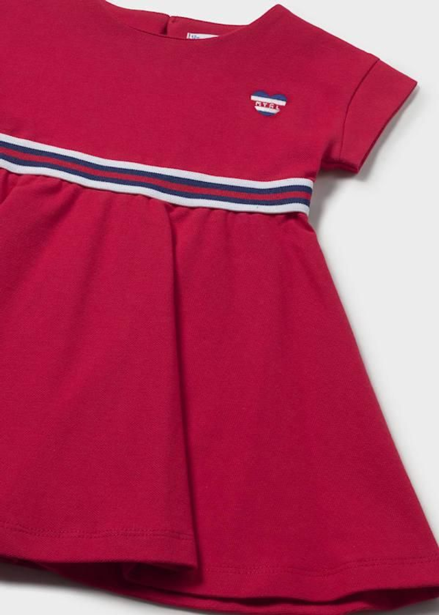 Robe en maille rouge